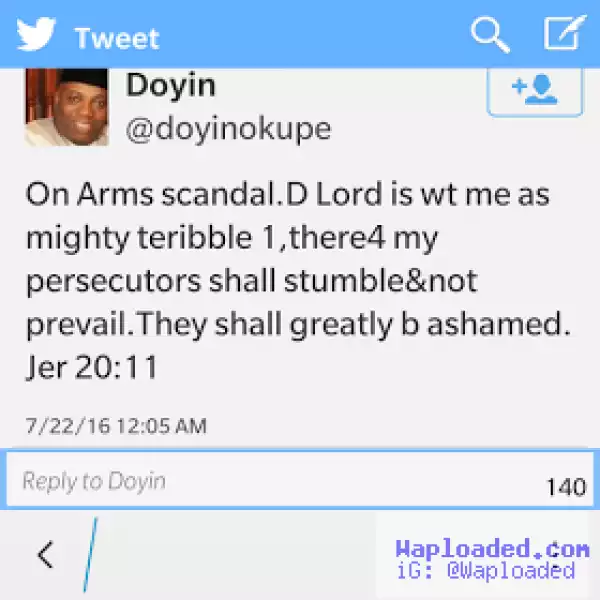 Doyin Okupe Engages In Another Twitter Fight